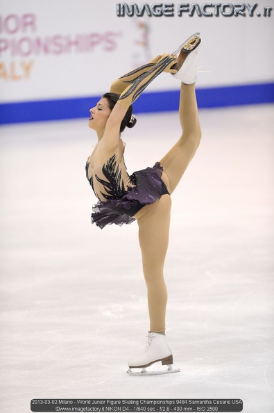 2013-03-02 Milano - World Junior Figure Skating Championships 9484 Samantha Cesario USA.jpg